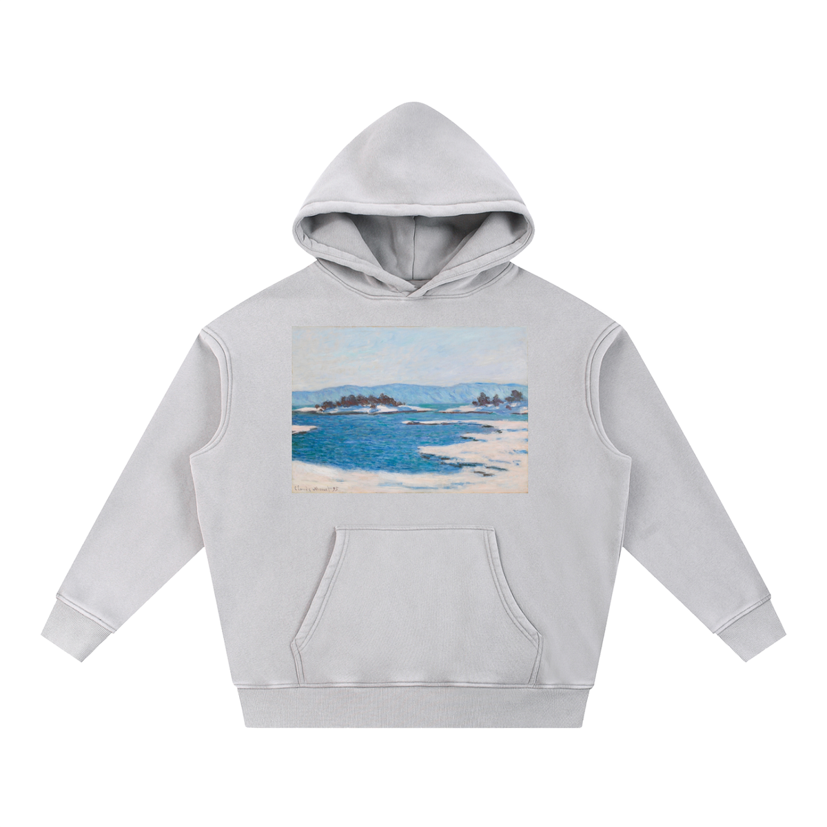 Claude Monet — Break-up of the Ice — 355gsm Hoodie
