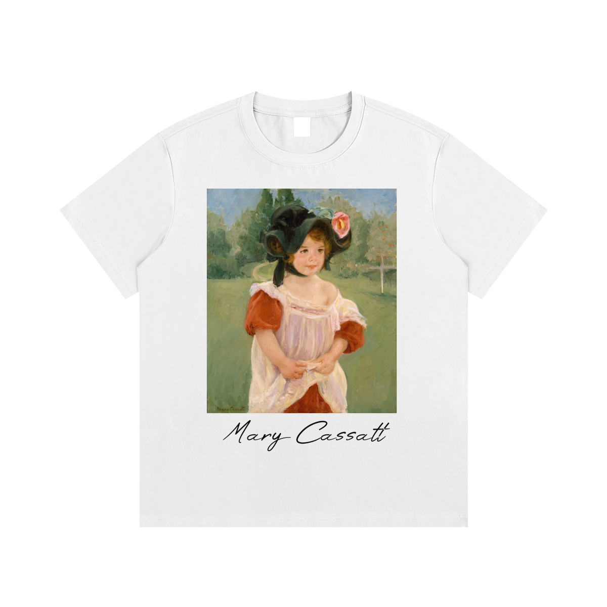 Mary Cassatt — Girl in a Garden — 220gsm T-Shirt