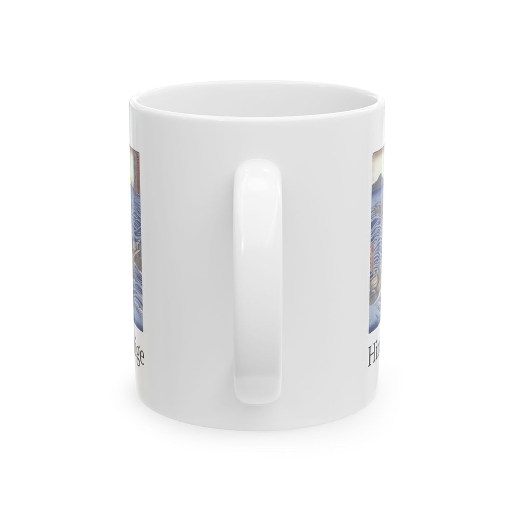 Hiroshige Utagawa Ocean Lighthouse Ceramic Mug — Scenic Nautical Coffee Cup (11oz & 15oz)