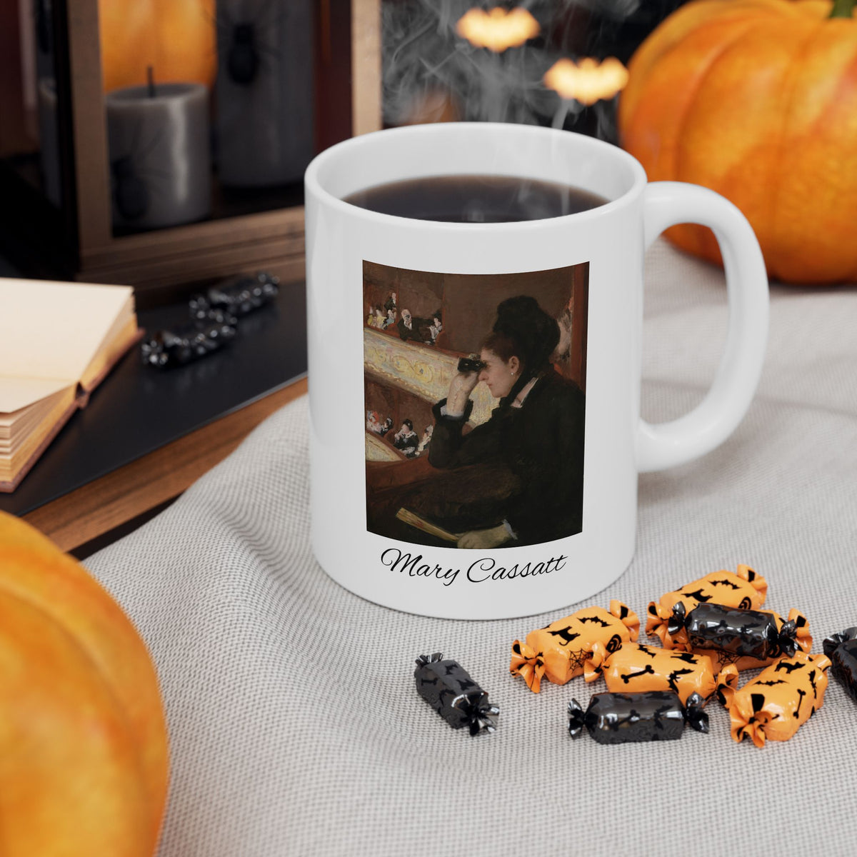 Ceramic Mug — Vintage Coffee Shop Art Print Mug (11oz/15oz)