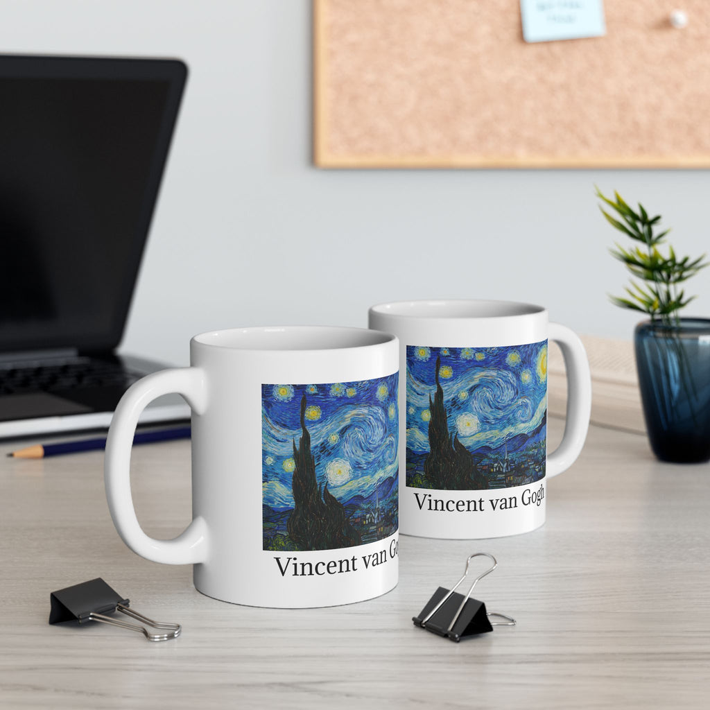 Vincent Van Gogh Starry Night Ceramic Mug —  Art Coffee Cup (11oz/15oz)