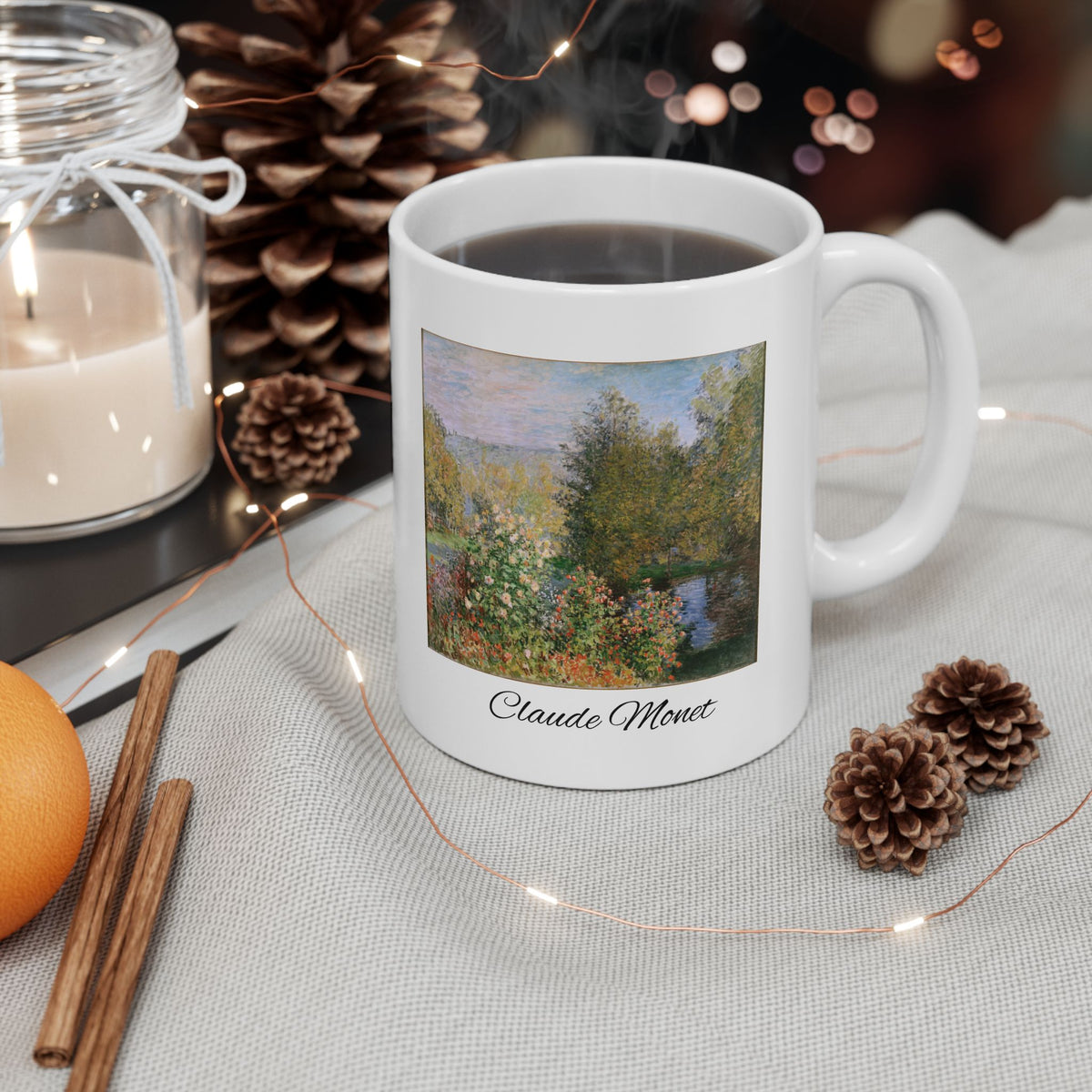 Impressionist Landscape Ceramic Mug – Claude Monet Style Scenic Coffee Cup (11oz/15oz)
