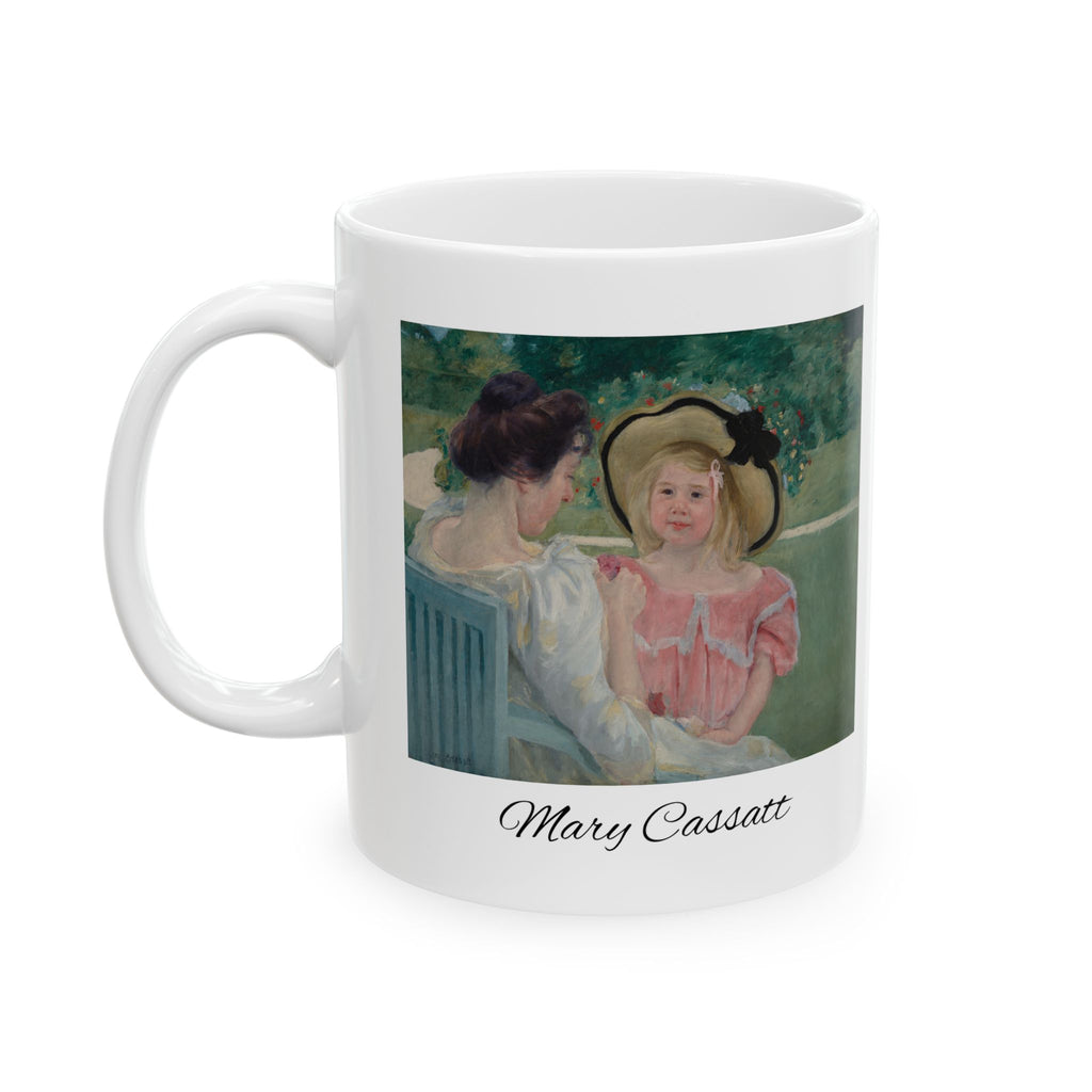 Mary Cassatt Impressionist Ladies Ceramic Mug — Vintage Garden Art Coffee Cup (11oz & 15oz)
