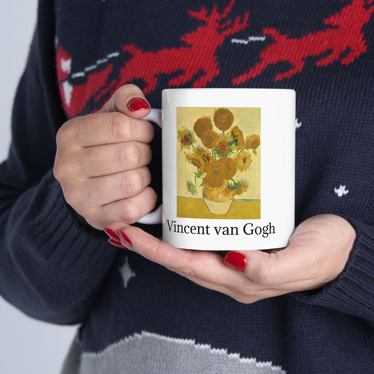 Vincent van Gogh Sunflowers Ceramic Mug — Fine Art Coffee Cup (11oz & 15oz)