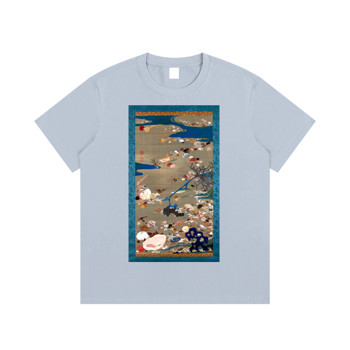 Ogata Kōrin — Cranes by the Water — 220gsm T-Shirt
