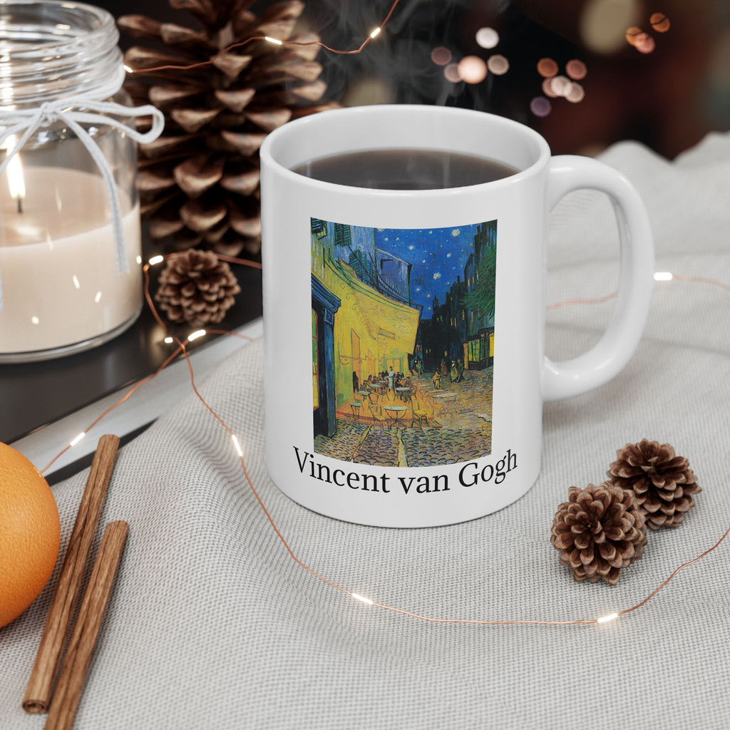 Vincent van Gogh Night Café Ceramic Mug — Art Museum Reproduction Coffee Cup (11oz, 15oz)
