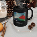 Hokusai Katsushika Hokusai Red Mount Fuji Black Coffee Mug (11oz/15oz)