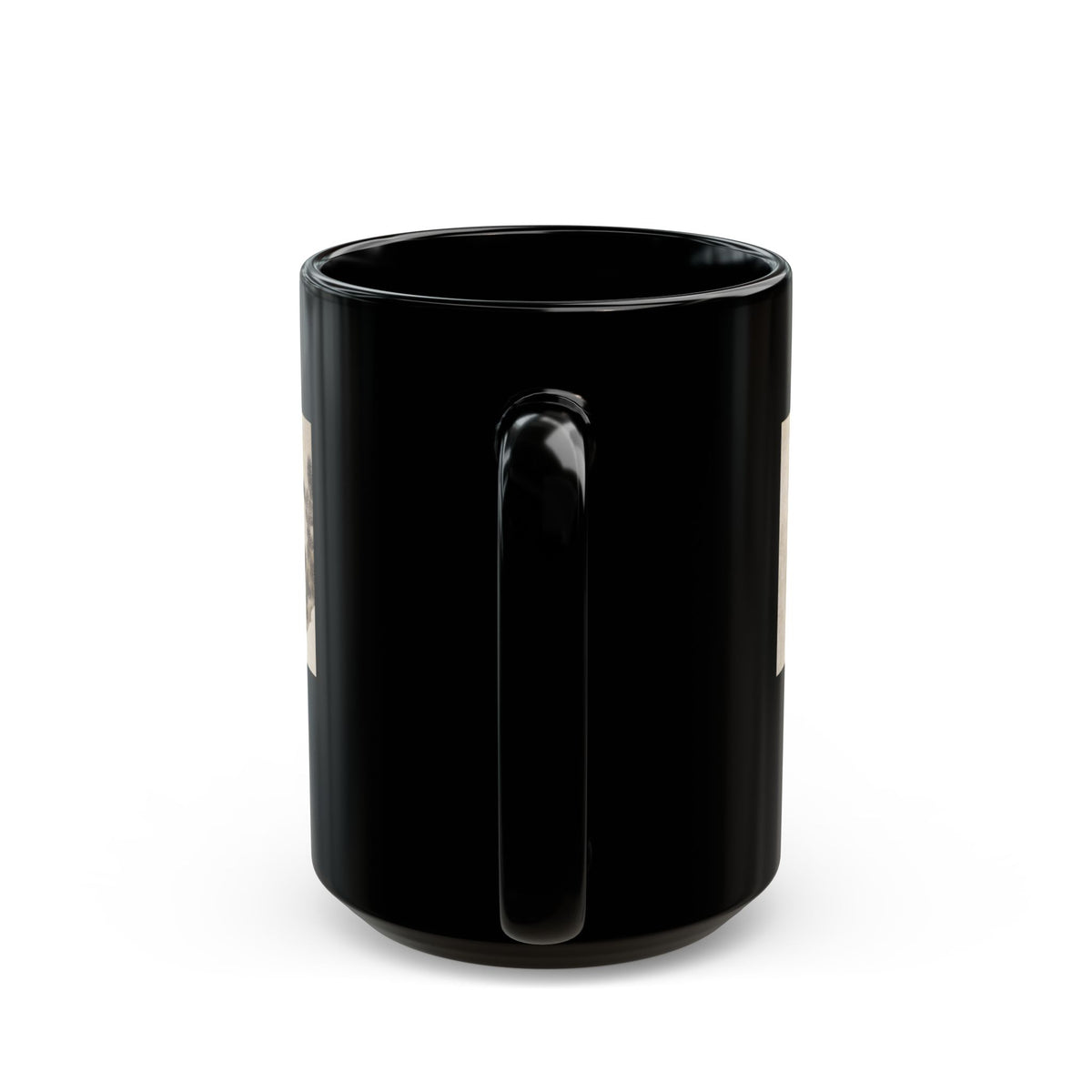 Hokusai Katsushika Hokusai Sunrise Black Ceramic Mug (11oz & 15oz) — Japanese Wave Art Coffee Cup