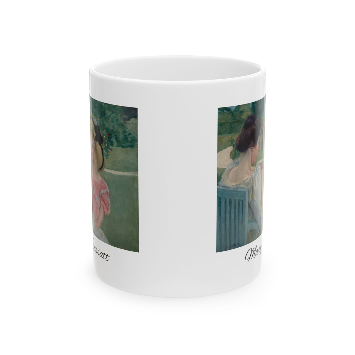 Mary Cassatt Impressionist Ladies Ceramic Mug — Vintage Garden Art Coffee Cup (11oz & 15oz)