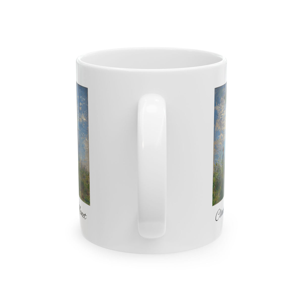 Claude Monet Ceramic Mug - 'Chive' Botanical Art Coffee Cup (11oz/15oz)