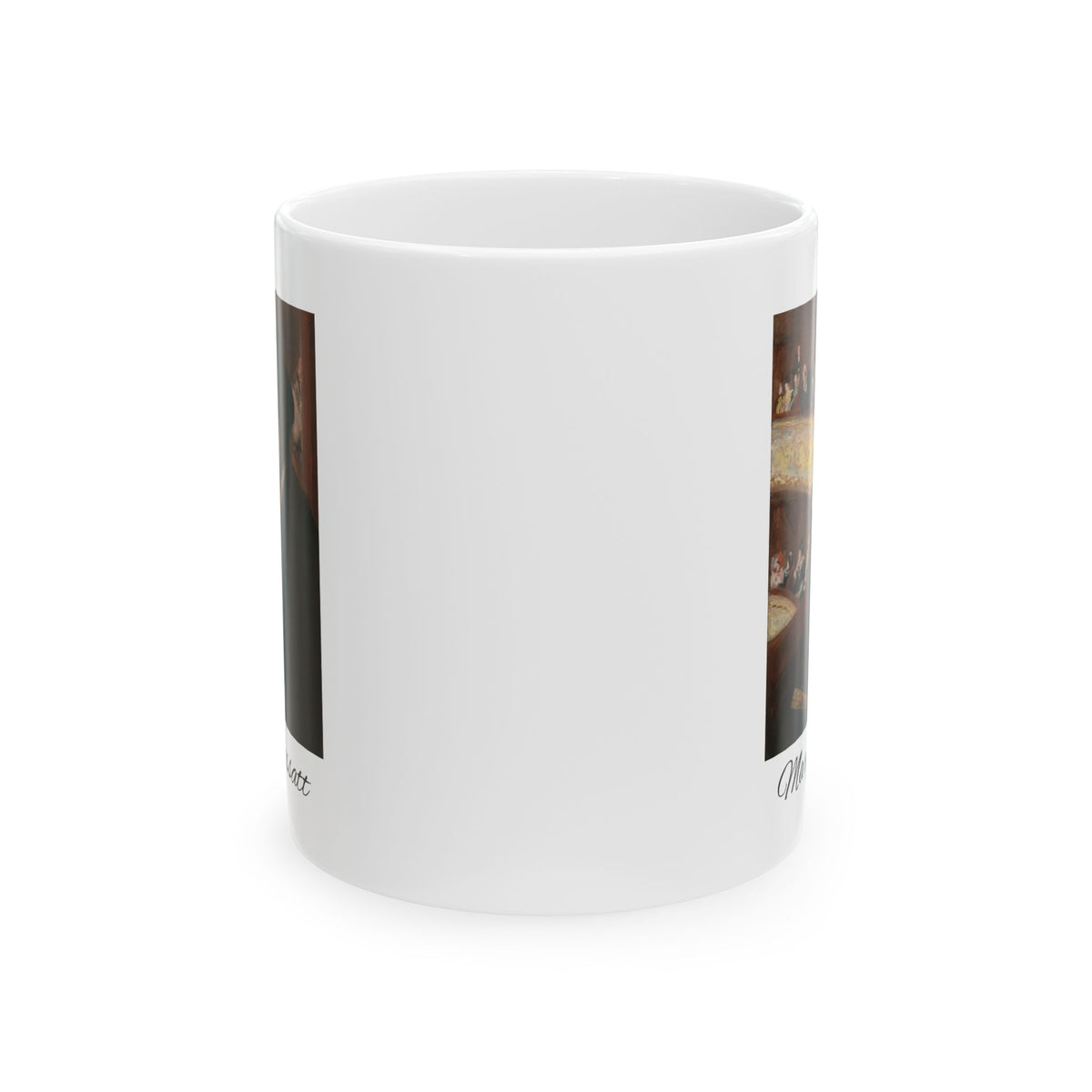 Ceramic Mug — Vintage Coffee Shop Art Print Mug (11oz/15oz)