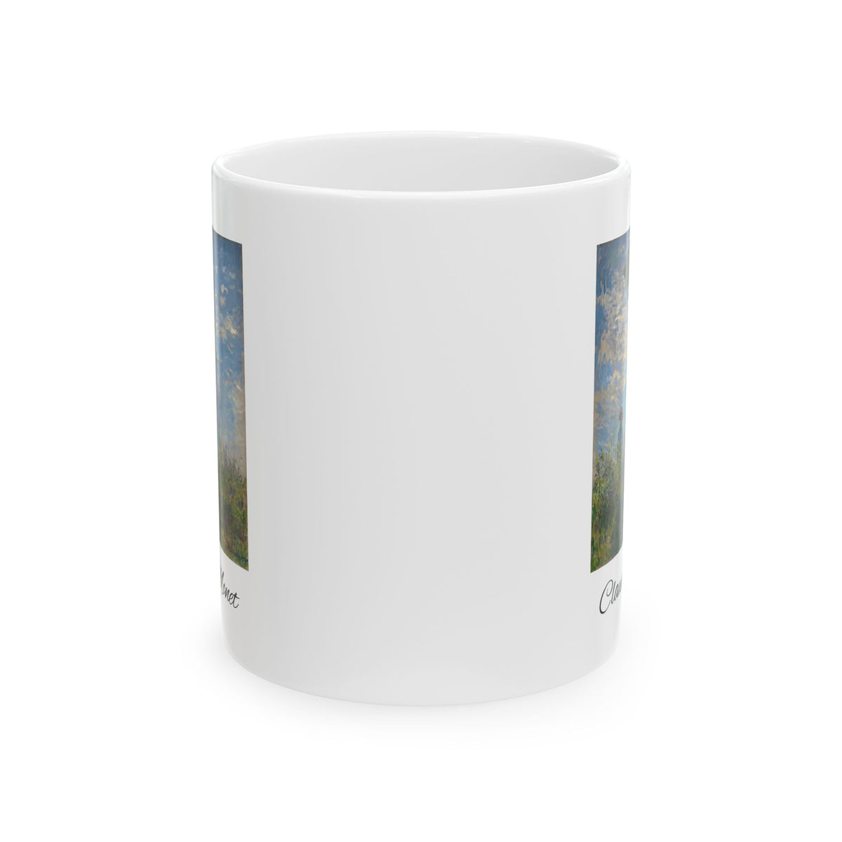 Claude Monet Ceramic Mug - 'Chive' Botanical Art Coffee Cup (11oz/15oz)