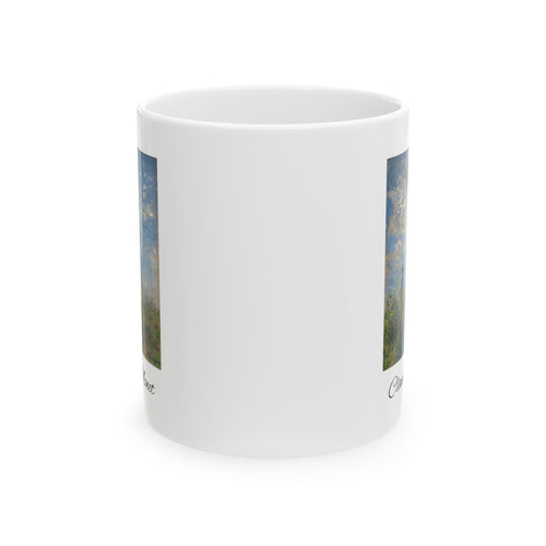 Claude Monet Ceramic Mug - 'Chive' Botanical Art Coffee Cup (11oz/15oz)