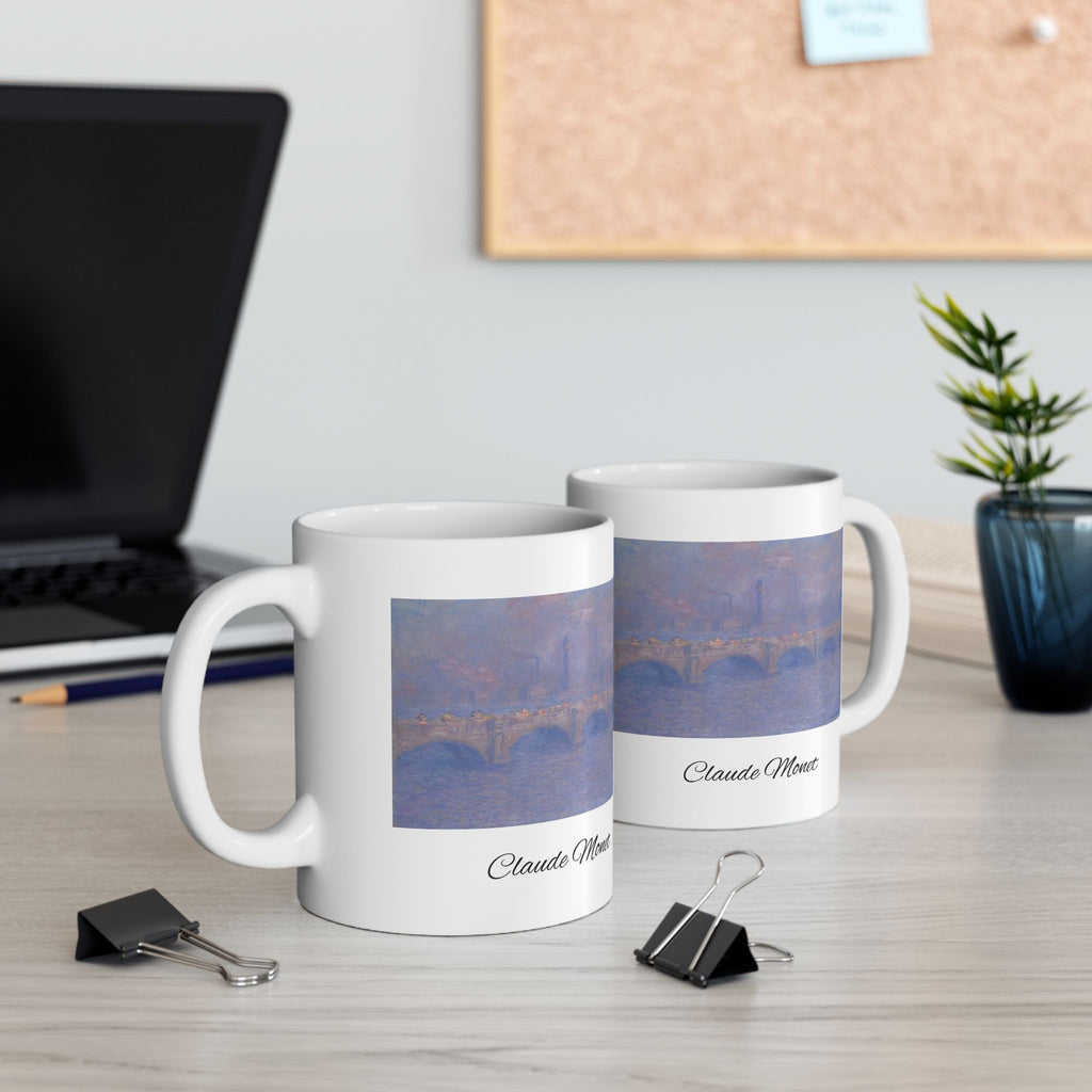 Claude Monet Artisan Ceramic Mug — Claude Monet Bridge Print (11oz & 15oz)