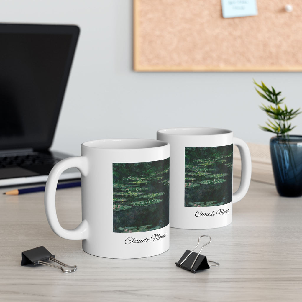 Claude Monet Ceramic Mug — Forest Lake Photo Coffee Cup (11oz & 15oz)