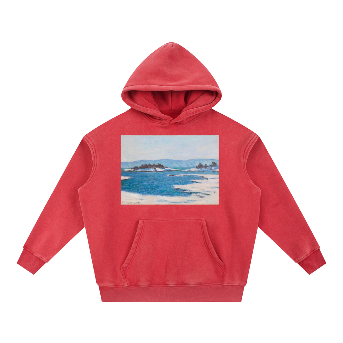 Claude Monet — Break-up of the Ice — 355gsm Hoodie