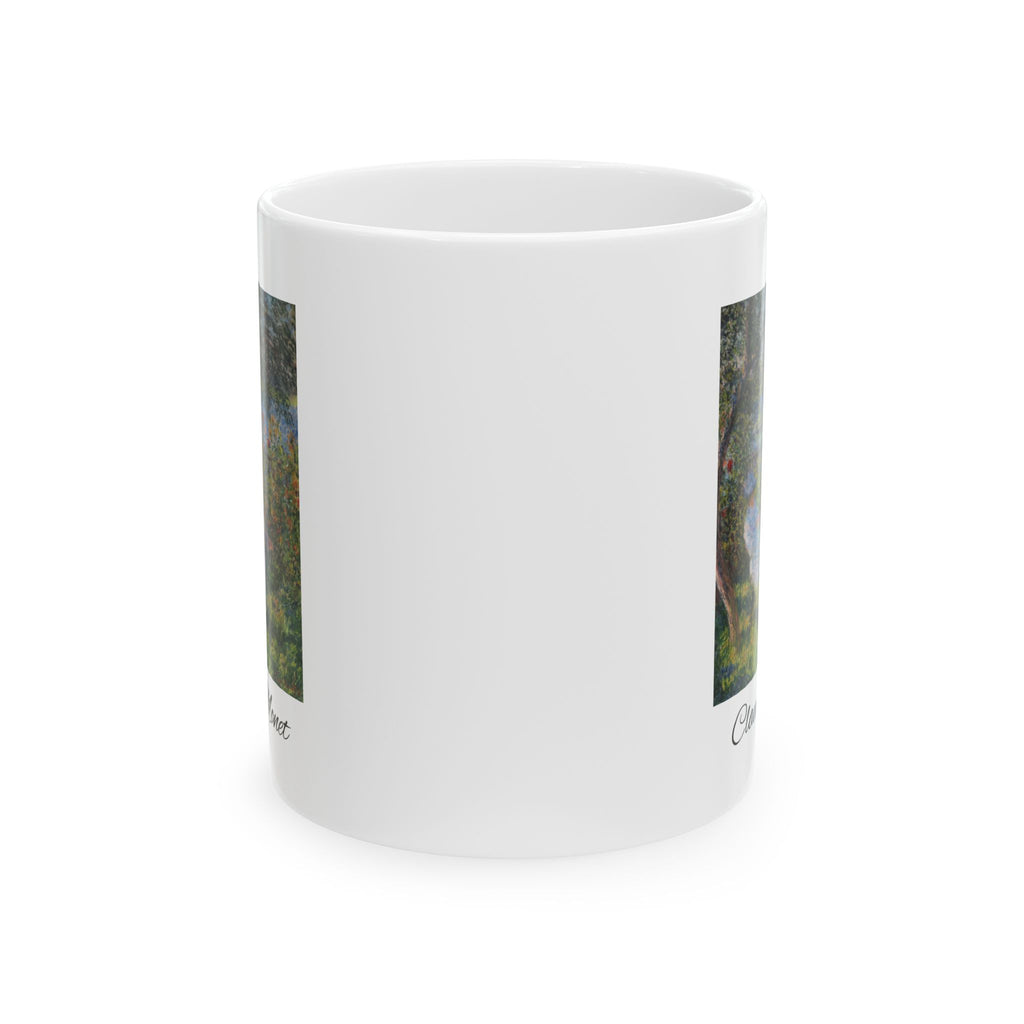Claude Monet Ceramic Mug — Enchanted Garden Art Coffee Cup (11oz/15oz)