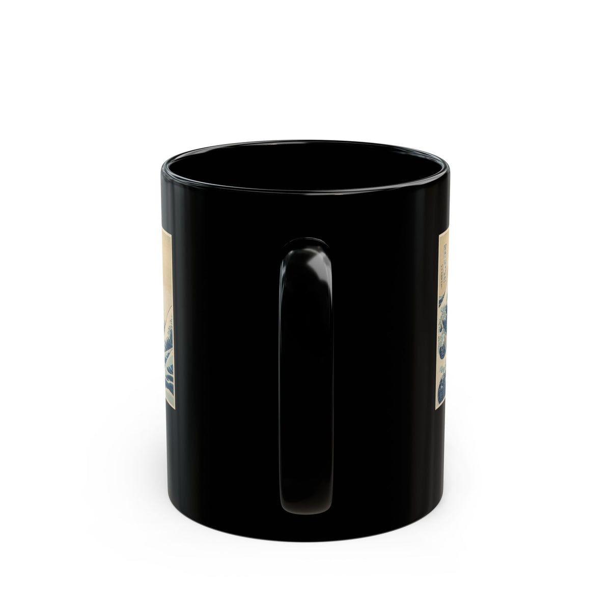 Hokusai Ktsushika Great Wave Black Ceramic Mug – Japanese Wave Art Coffee Cup (11oz/15oz)