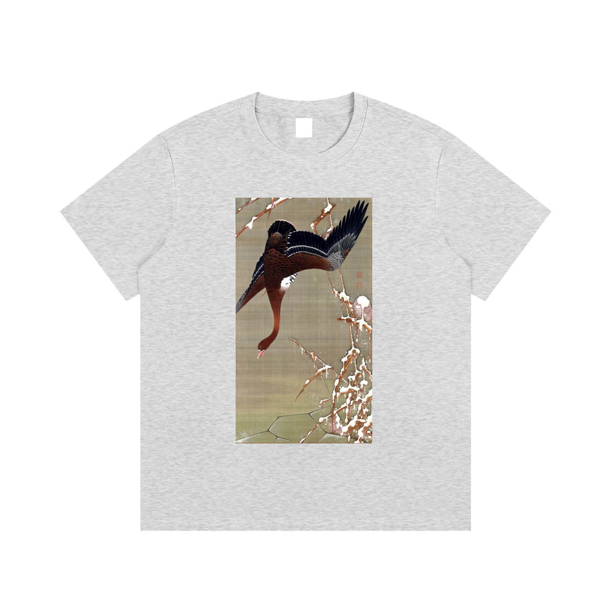 Ogata Kōrin — Red and White Plum Blossoms — 220gsm T-Shirt