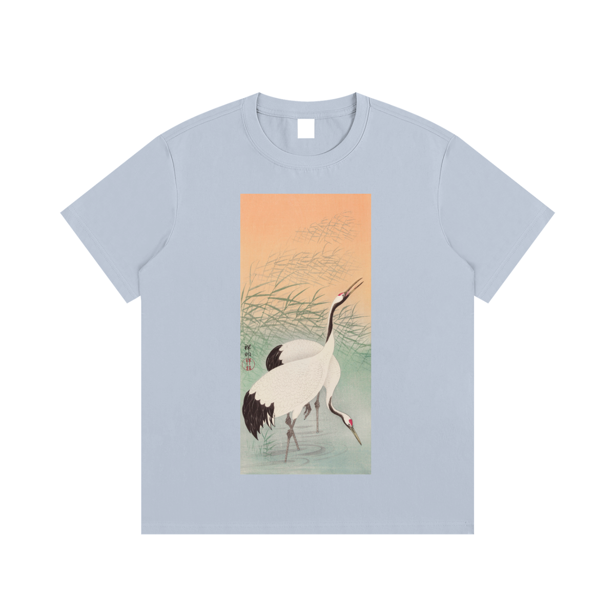 Ohara Koson — Crane in Water — 220gsm T-Shirt