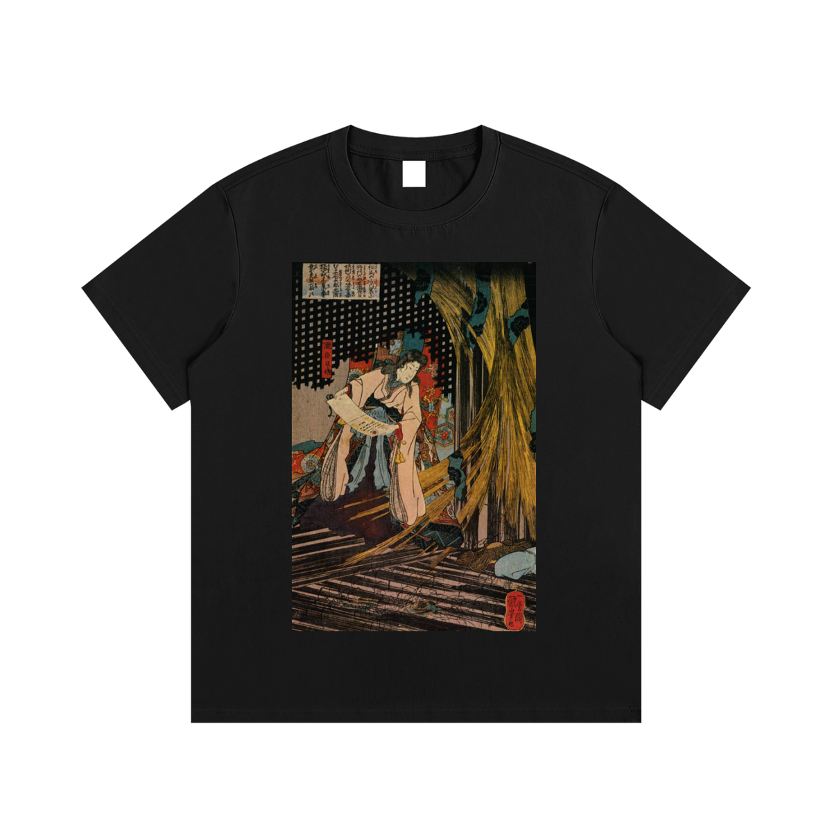 Utagawa Kuniyoshi — Warriors in a Garden — 220gsm T-Shirt