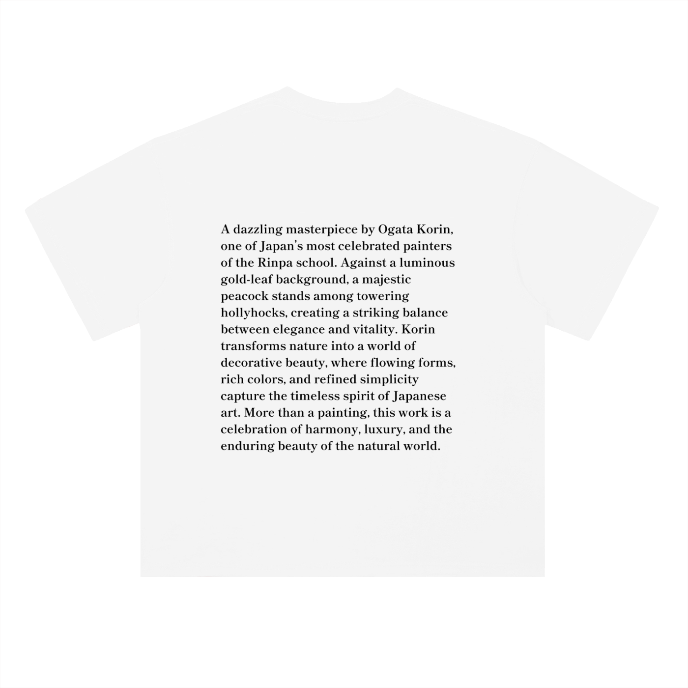 Japonism Musuem Korin Ogata Heavyweight Drop Shoulder Cotton T-Shirt (300gsm)