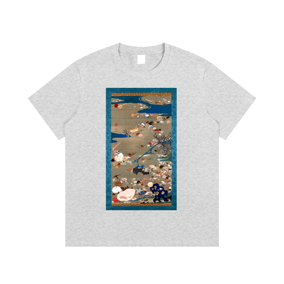 Ogata Kōrin — Cranes by the Water — 220gsm T-Shirt