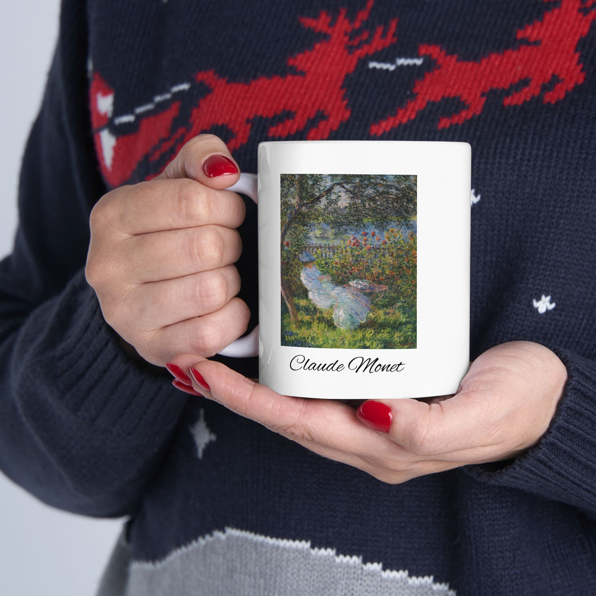 Claude Monet Ceramic Mug — Enchanted Garden Art Coffee Cup (11oz/15oz)