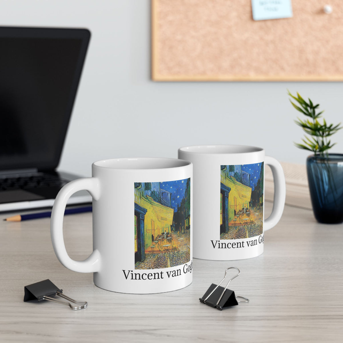 Vincent van Gogh Night Café Ceramic Mug — Art Museum Reproduction Coffee Cup (11oz, 15oz)
