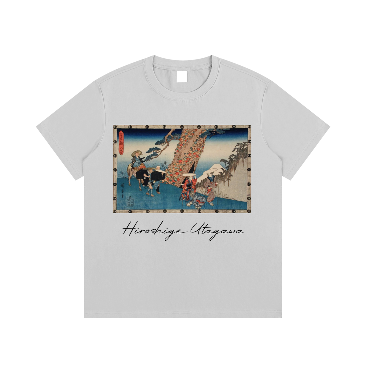 Utagawa Hiroshige — Geese over the Water — 220gsm T-Shirt