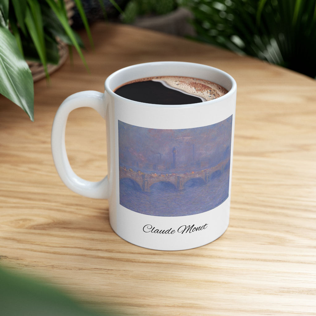 Claude Monet Artisan Ceramic Mug — Claude Monet Bridge Print (11oz & 15oz)