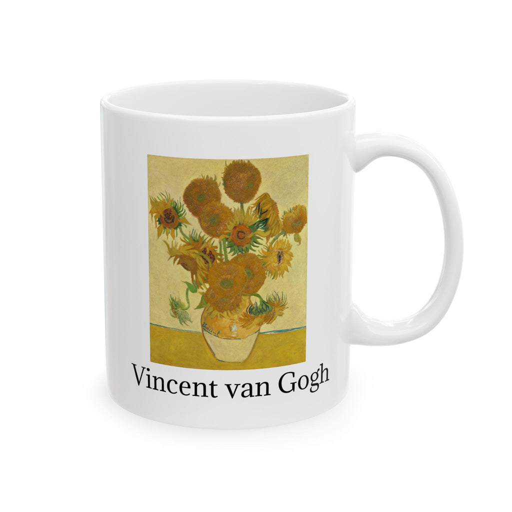 Vincent van Gogh Sunflowers Ceramic Mug — Fine Art Coffee Cup (11oz & 15oz)