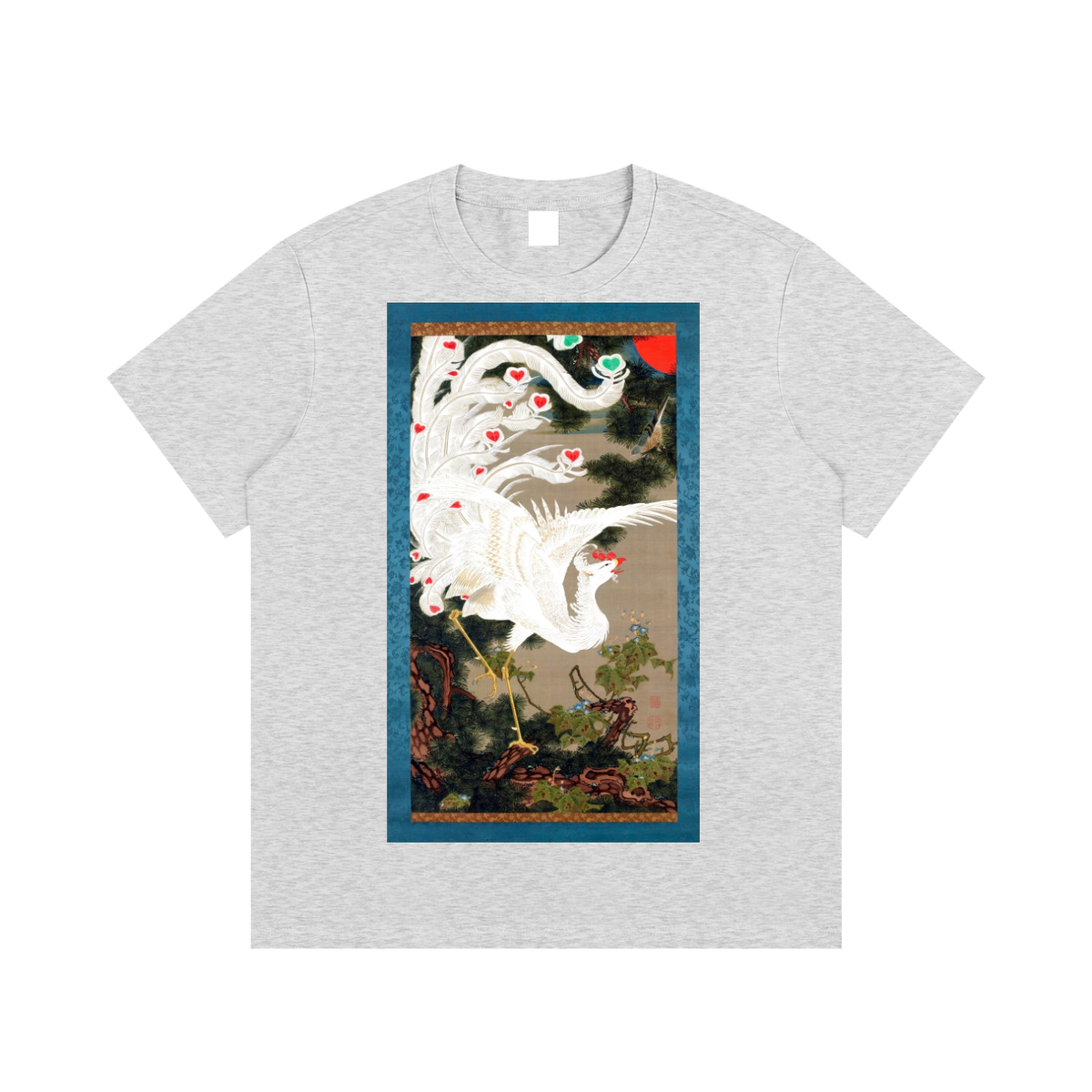 Ogata Kōrin — Cranes by the Water — 220gsm T-Shirt