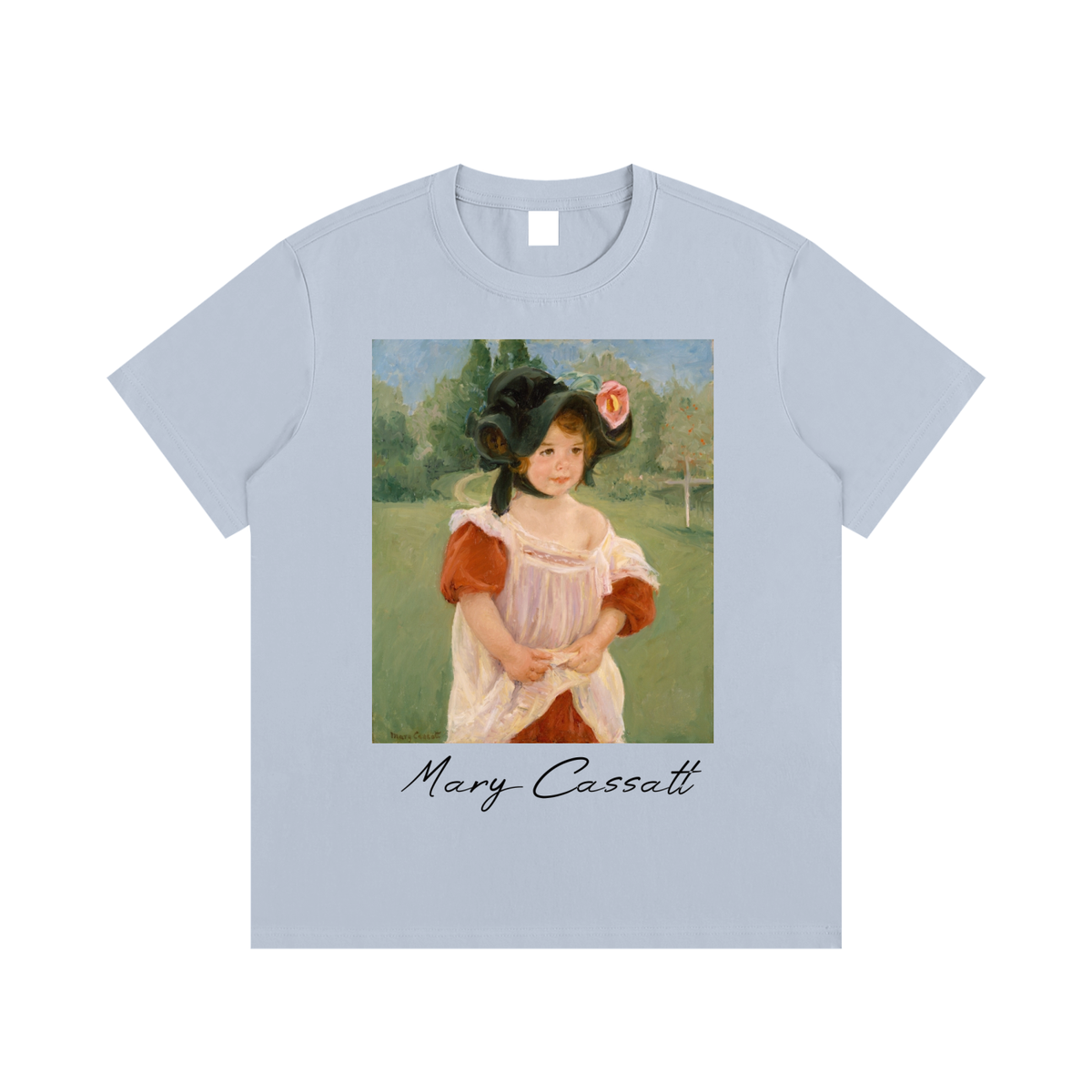 Mary Cassatt — Girl in a Garden — 220gsm T-Shirt