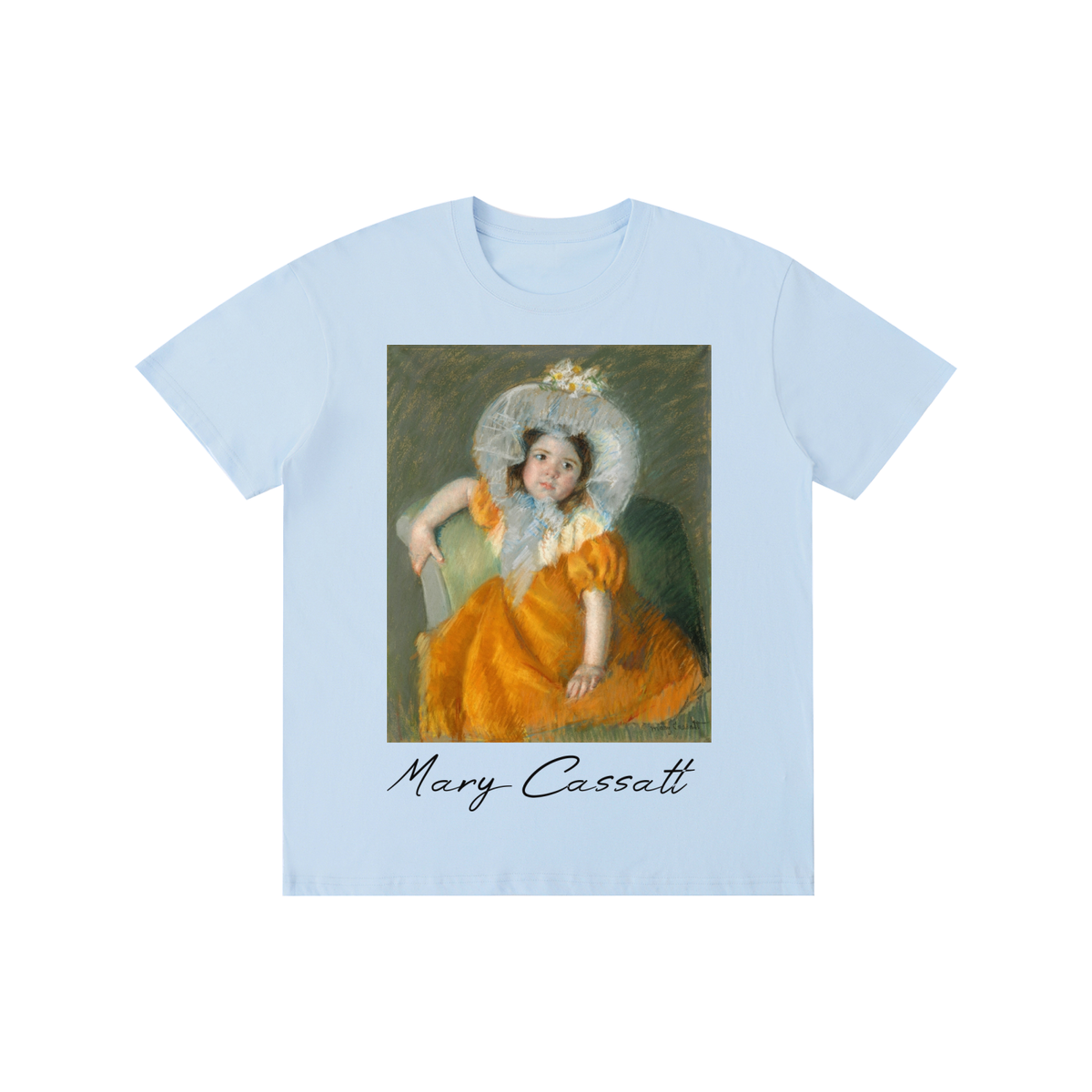 Mary Cassatt — Woman with a Yellow Dress — 180gsm T-Shirt