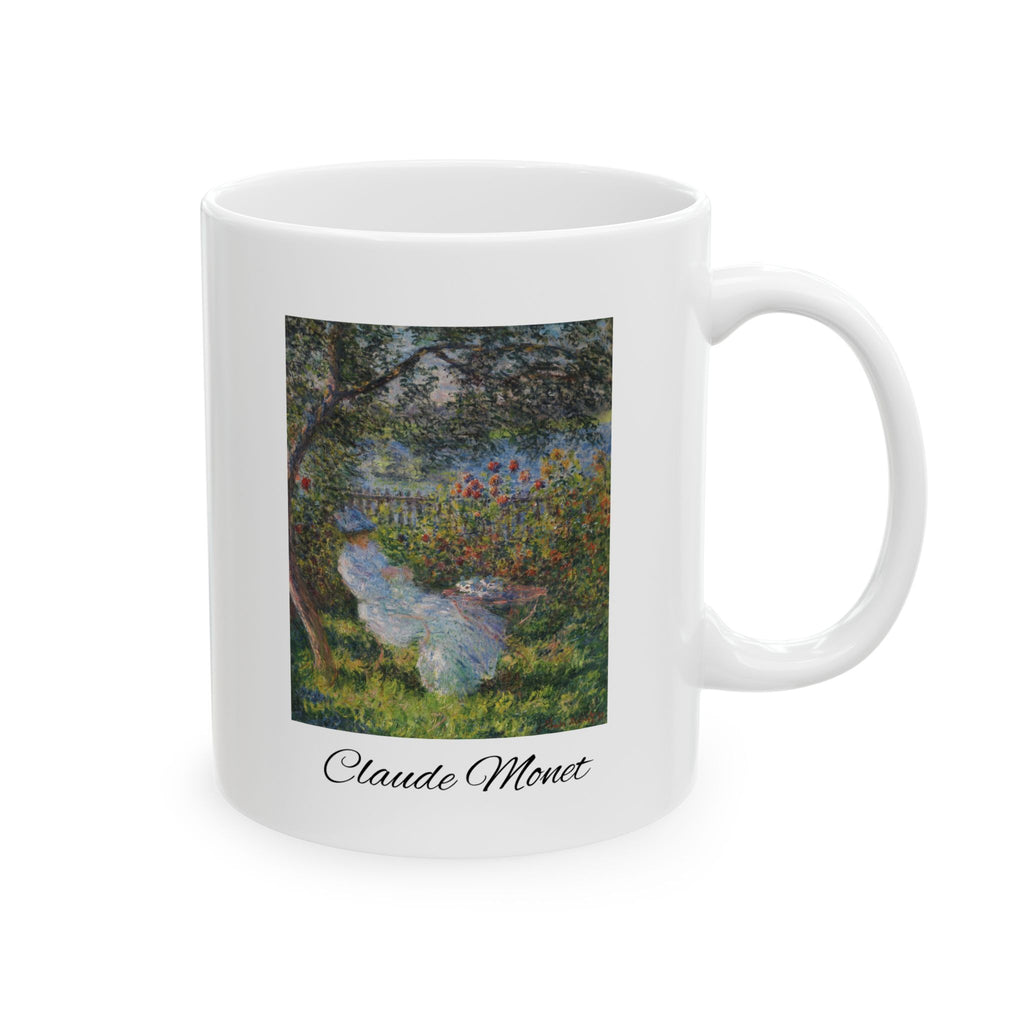 Claude Monet Ceramic Mug — Enchanted Garden Art Coffee Cup (11oz/15oz)