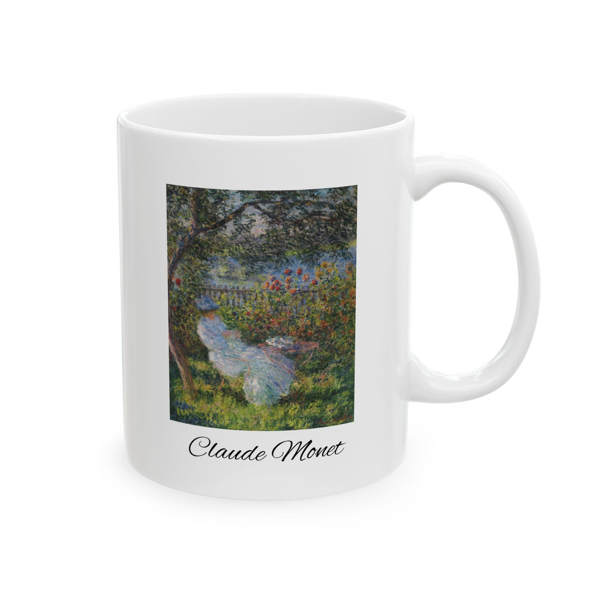 Claude Monet Ceramic Mug — Enchanted Garden Art Coffee Cup (11oz/15oz)