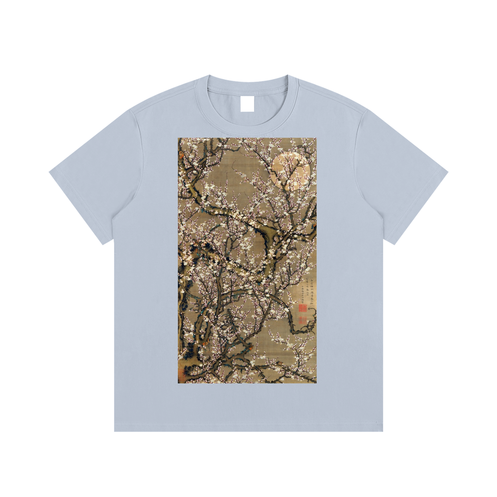 Ogata Kōrin — Red and White Plum Blossoms — 220gsm T-Shirt