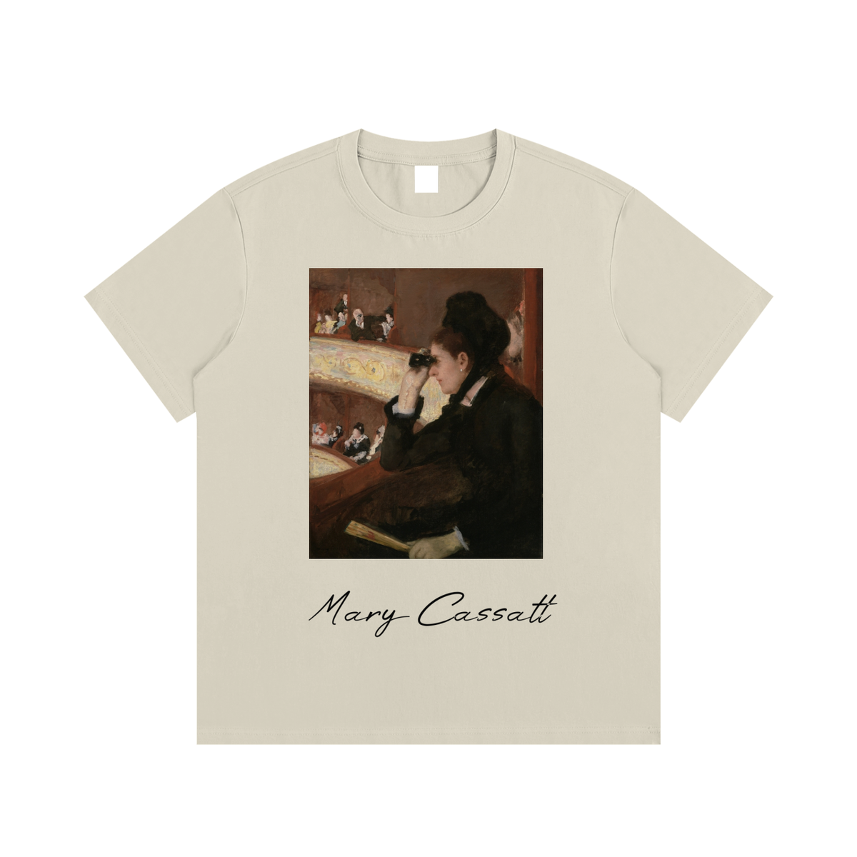 Mary Cassatt — Woman at the Opera — 220gsm T-Shirt