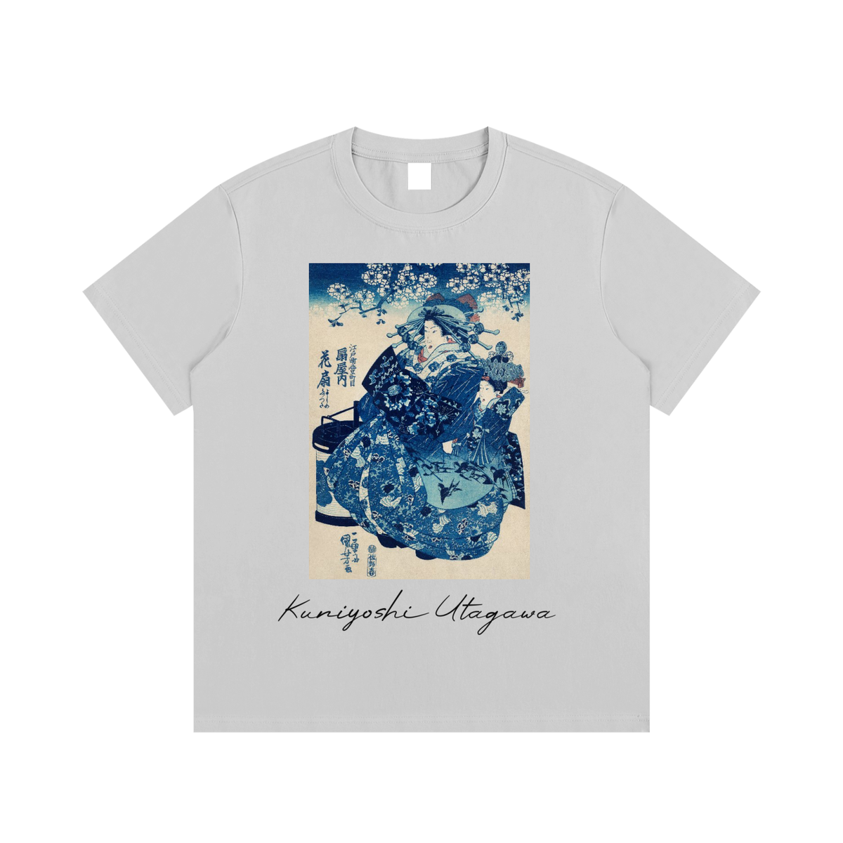 Utagawa Kuniyoshi — Warrior in Blue Armor — 220gsm T-Shirt