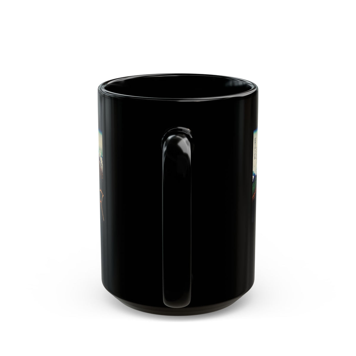 Hokusai Katsushika Hokusai Mount Fuji Black Ceramic Mug — Japanese Ukiyo-e Art Coffee Cup (11oz/15oz)
