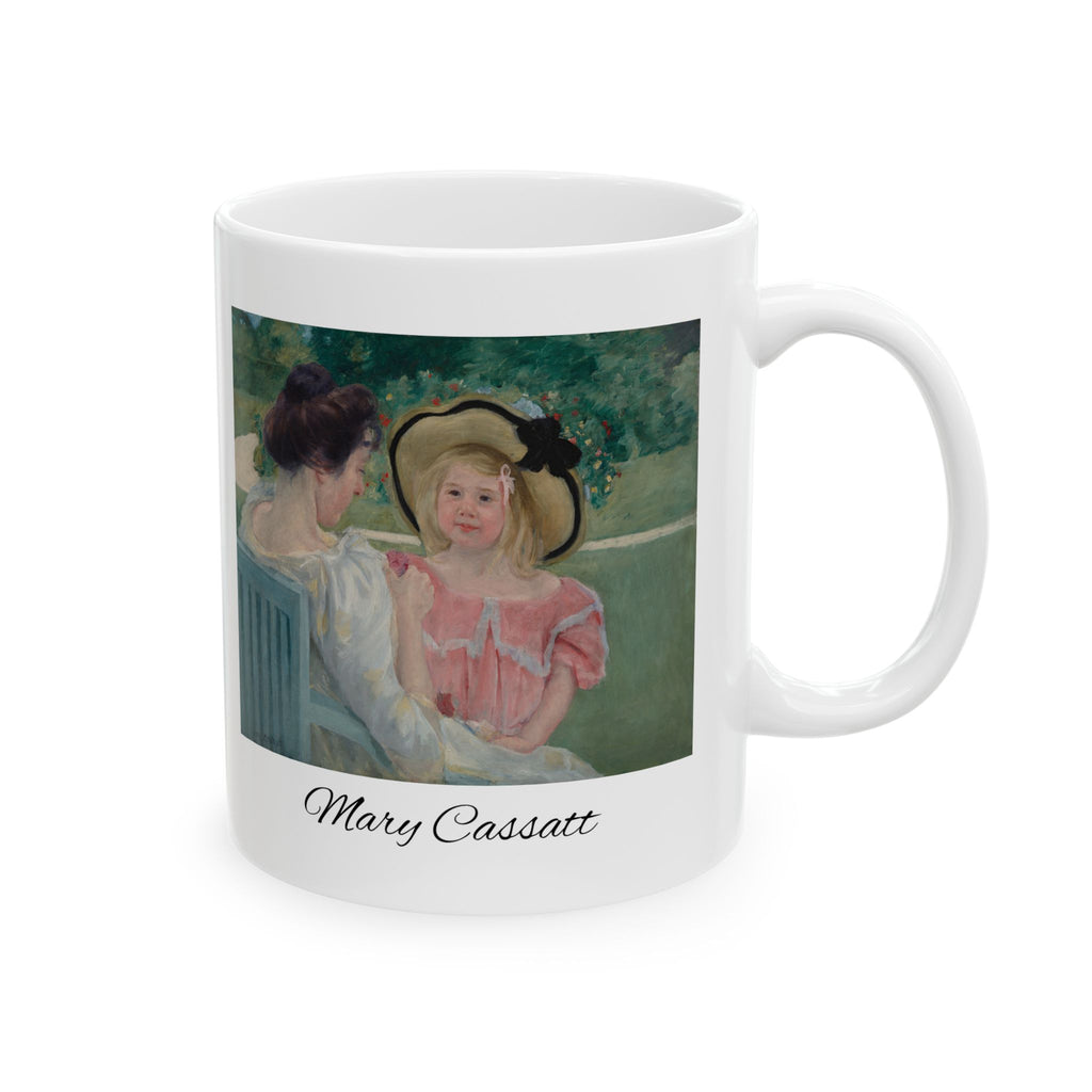 Mary Cassatt Impressionist Ladies Ceramic Mug — Vintage Garden Art Coffee Cup (11oz & 15oz)