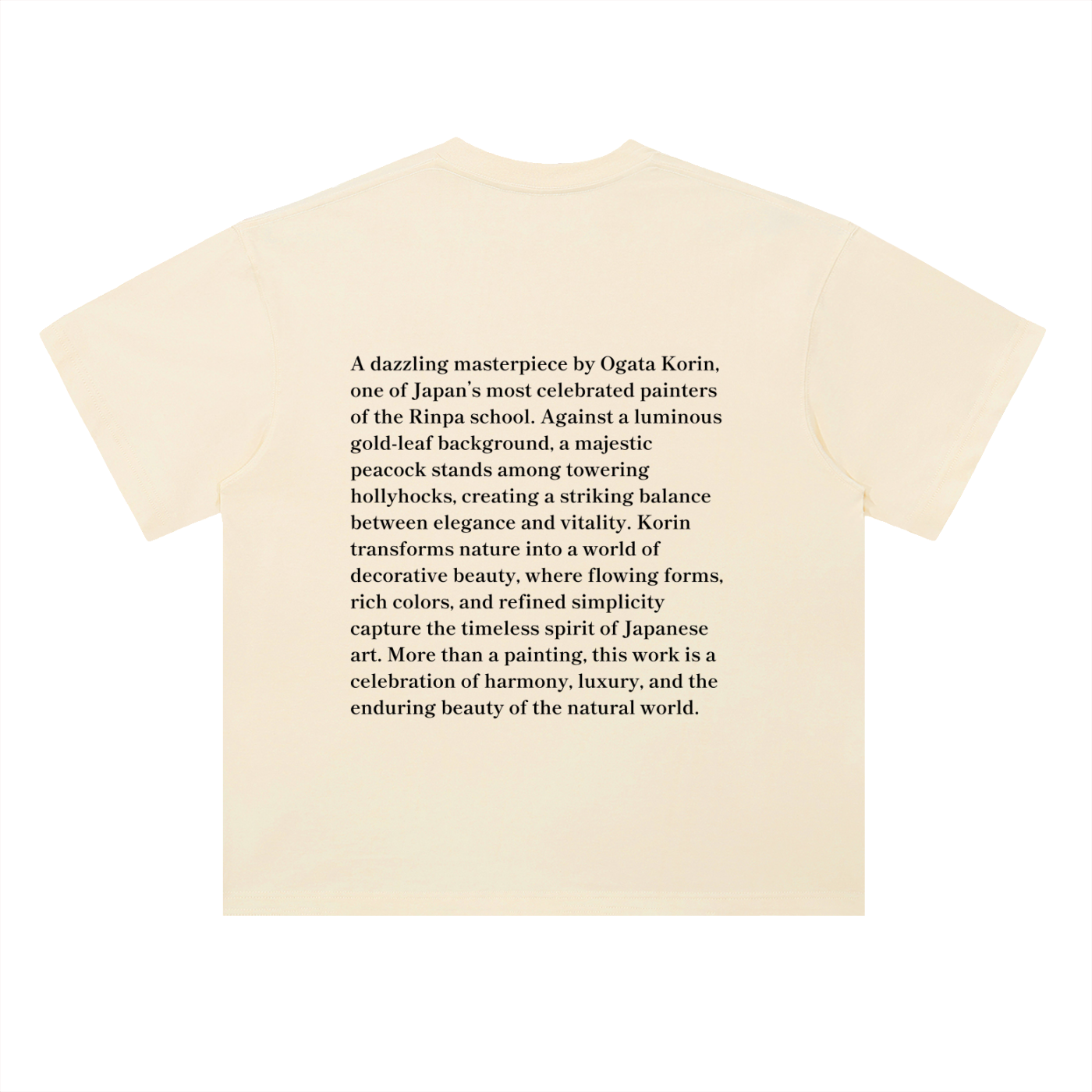 Japonism Musuem Korin Ogata Heavyweight Drop Shoulder Cotton T-Shirt (300gsm)