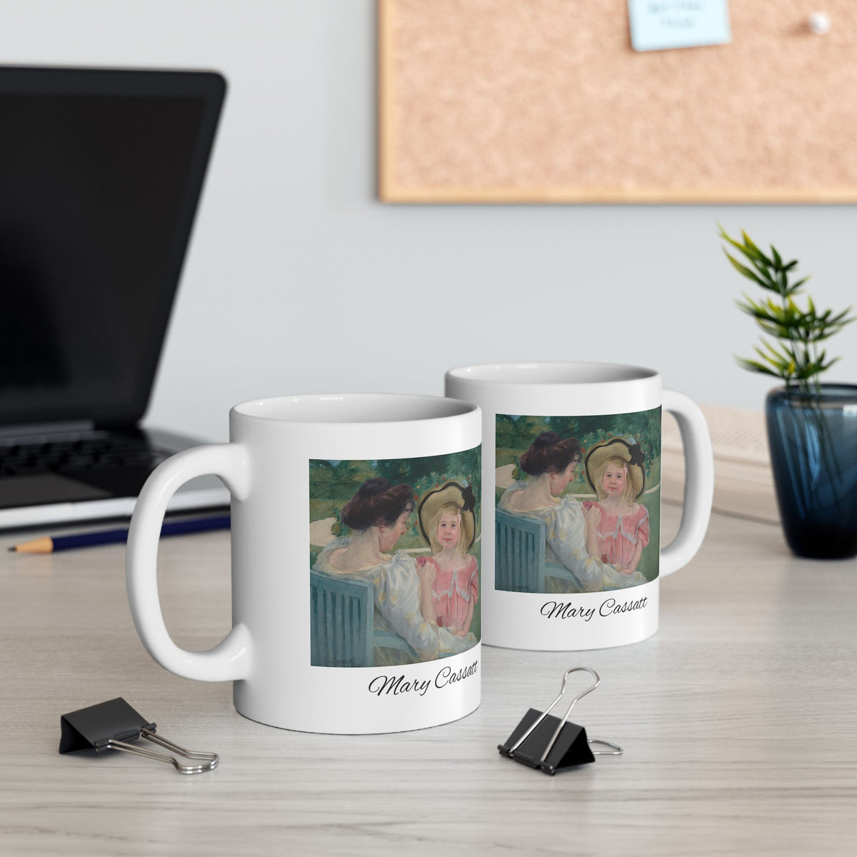 Mary Cassatt Impressionist Ladies Ceramic Mug — Vintage Garden Art Coffee Cup (11oz & 15oz)