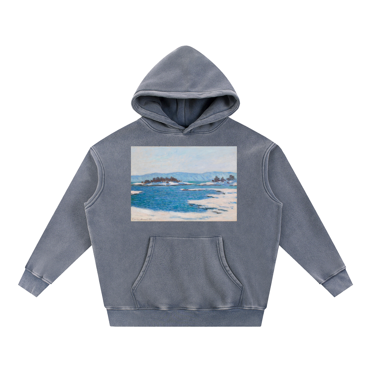 Claude Monet — Break-up of the Ice — 355gsm Hoodie