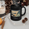 Hokusai Katsushika Hokusai Wave Art Black Ceramic Mug (11oz/15oz)