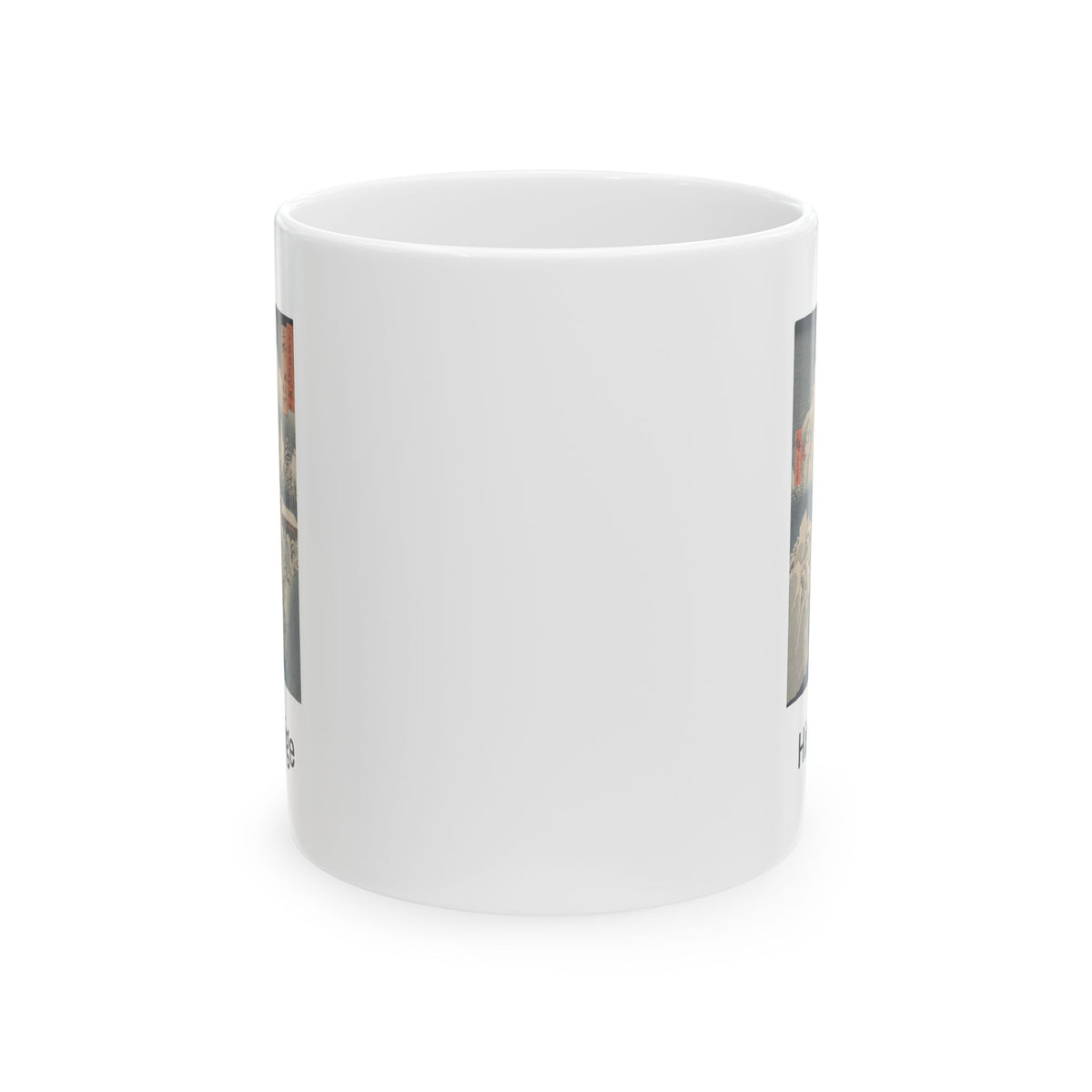 Hiroshige Utagawa Snow Scene Ceramic Mug — Japanese Ukiyo-e Art Coffee Cup (11oz/15oz)