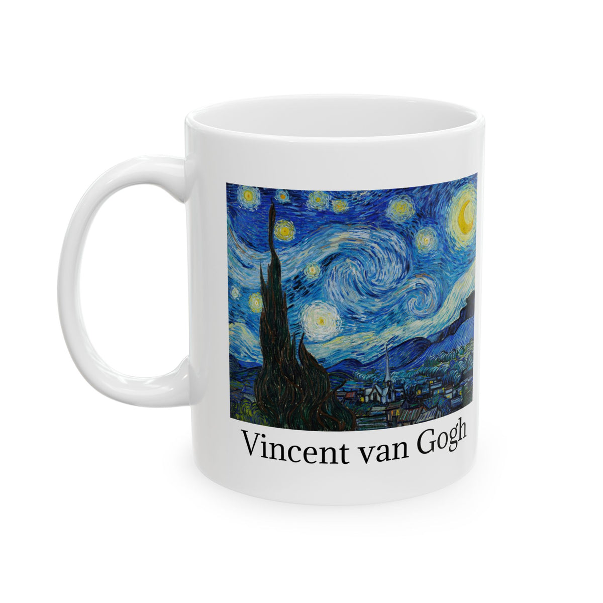 Vincent Van Gogh Starry Night Ceramic Mug —  Art Coffee Cup (11oz/15oz)
