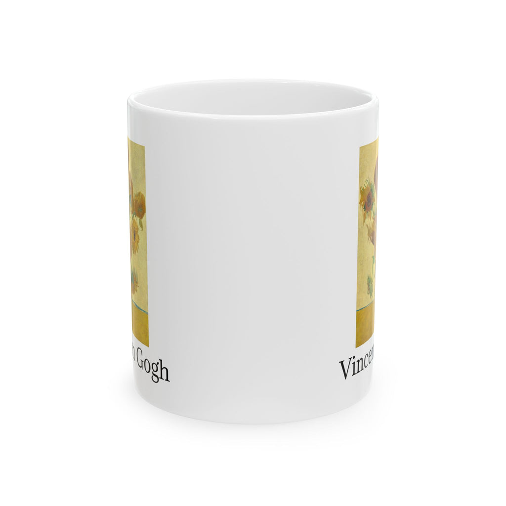 Vincent van Gogh Sunflowers Ceramic Mug — Fine Art Coffee Cup (11oz & 15oz)