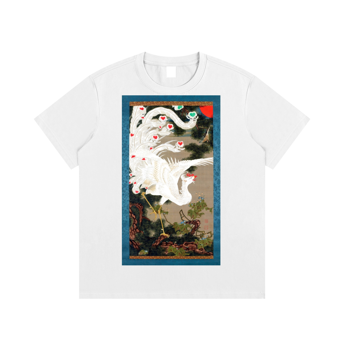 Ogata Kōrin — Cranes by the Water — 220gsm T-Shirt
